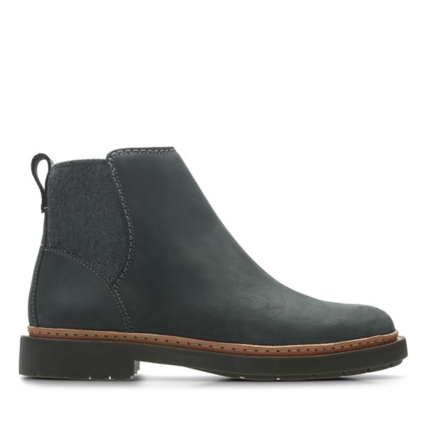 Clarks Womens Trace Fall Chelsea Boots Dark Grey | UK-3245071